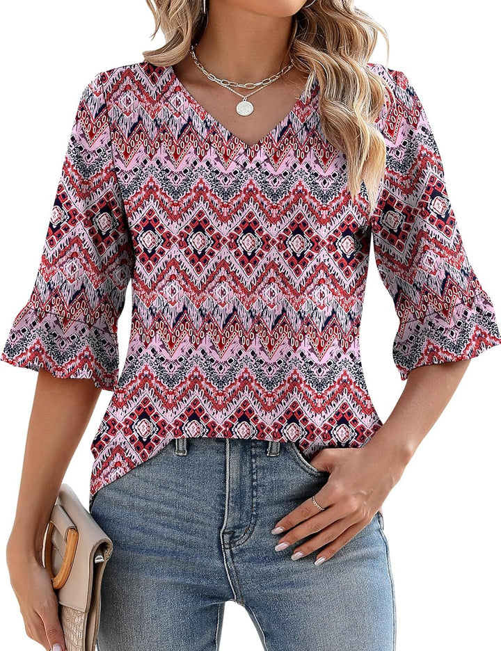 Elspeth | Casual Ruffle Blouses