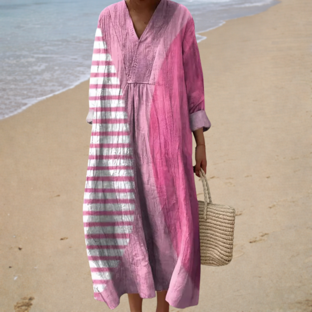 Printed summer dress that highlights