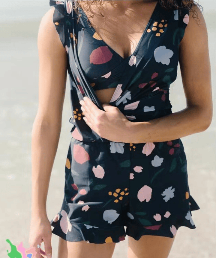 Debra | Swimsuit with Ruffles and Built-in Bra