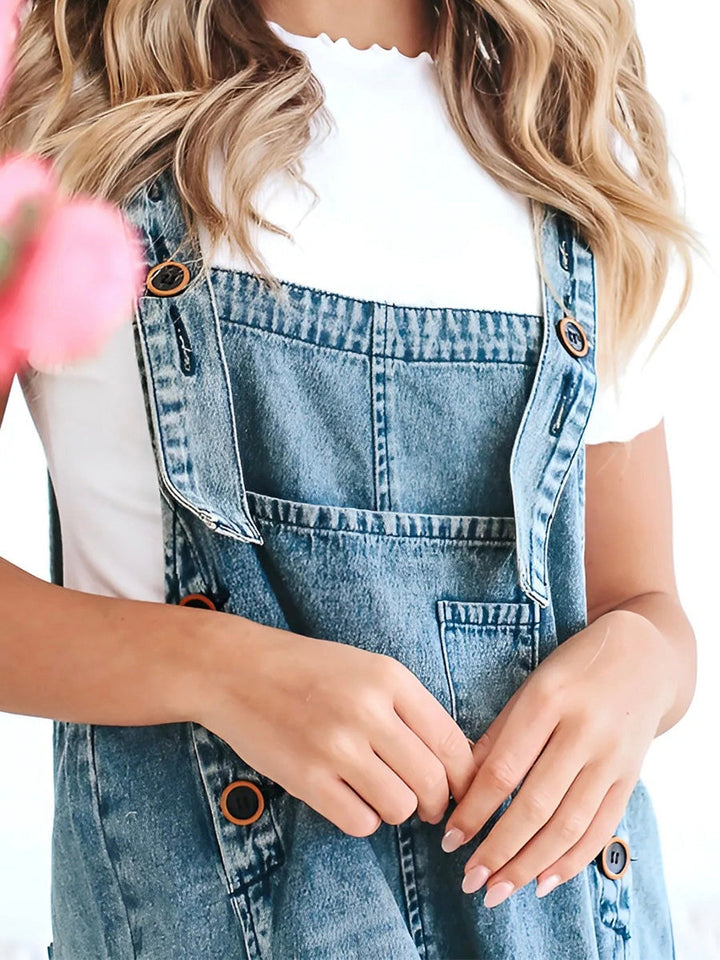 Noemie™ | Loose Fit Casual Denim Overalls