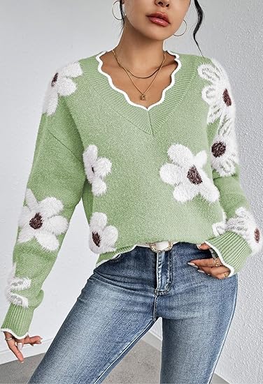 Erin™ | Unique V-Neck Loose Fit Sweater