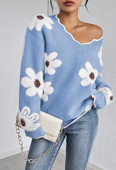 Erin™ | Unique V-Neck Loose Fit Sweater