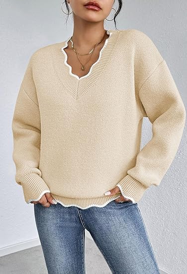 Erin™ | Unique V-Neck Loose Fit Sweater