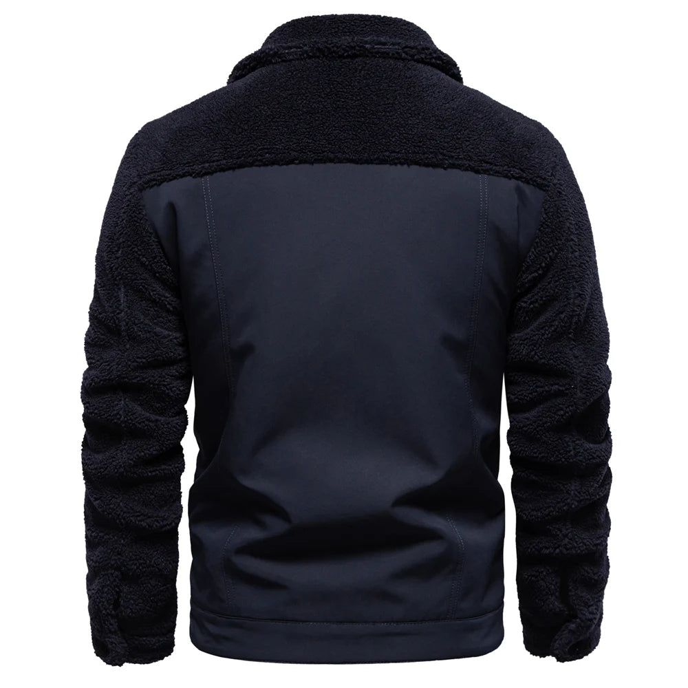 Godfrey™ | Fleece-Lined Sherpa Patchwork Jacket