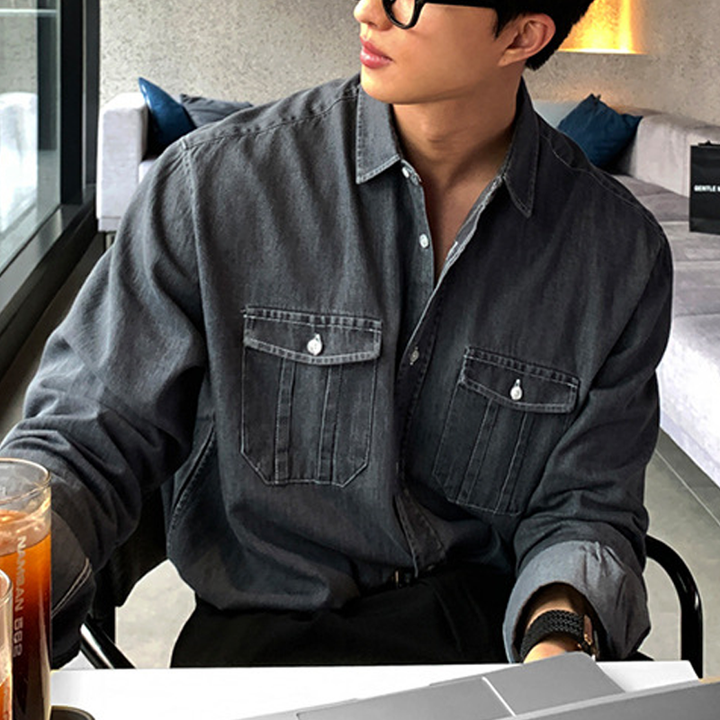 Jeston™ | Men's High Street Semi-Formal Denim Long Sleeves