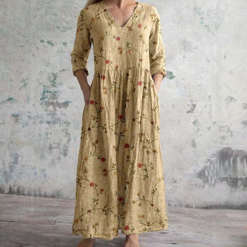 Fionnuala | Elegant Floral Dress