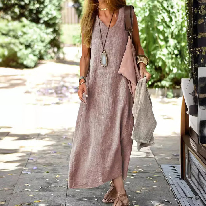 Mercy | Plus Size Long Solid Color Dress