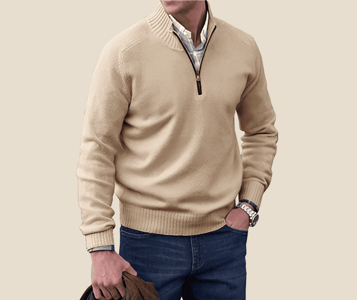 Luke™ | Polished Zip-Up Sweater