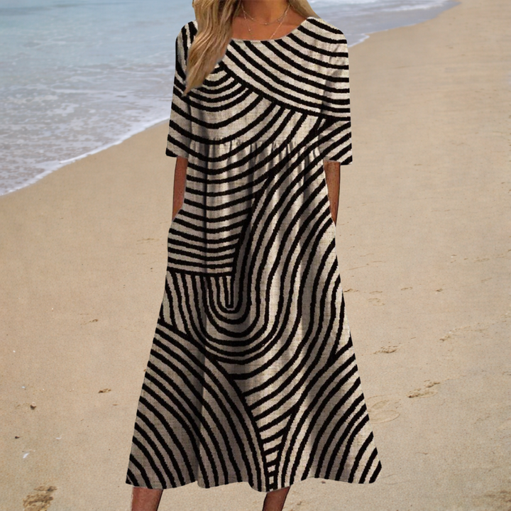 Long, flowy dress, chic and comfortable