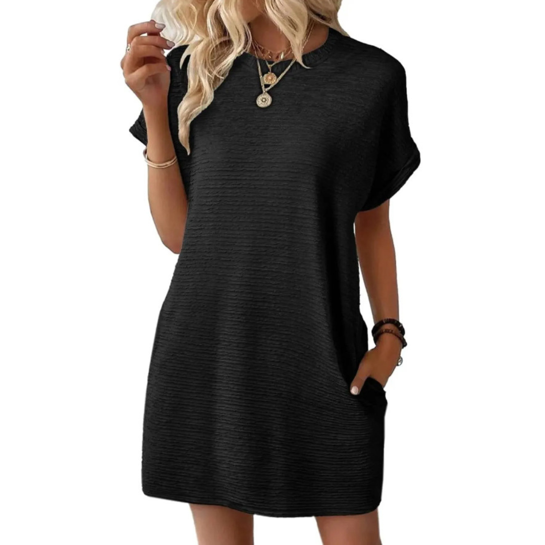Pearl | Casual Minimalist Round Neck Summer Dress