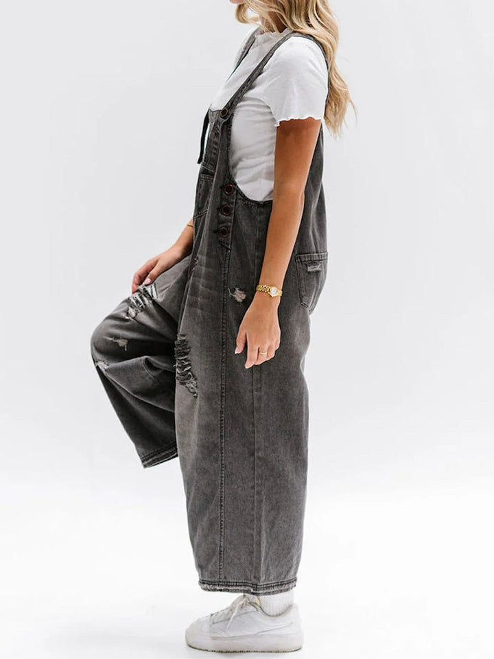 Noemie™ | Loose Fit Casual Denim Overalls