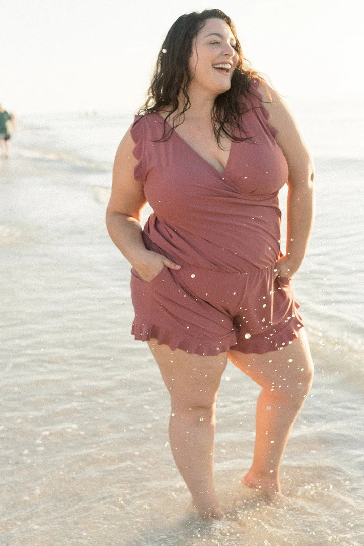 Debra | Swimsuit with Ruffles and Built-in Bra