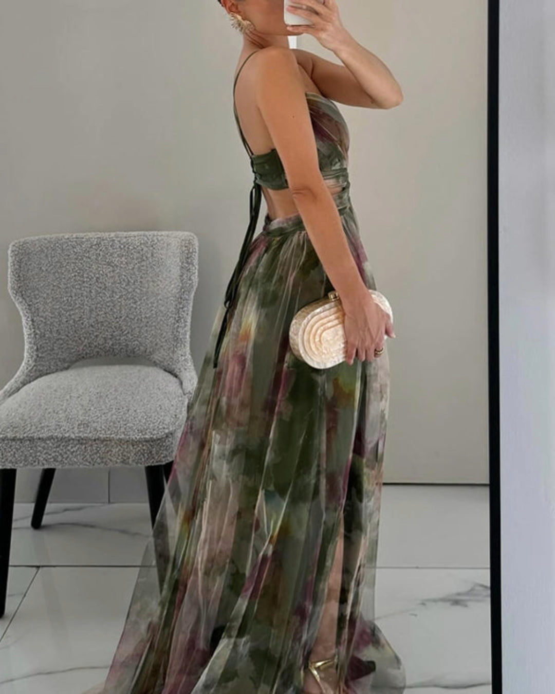 Alexa | Enchanting Floral Print Maxi Dress