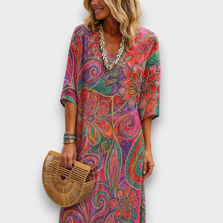 Helen | Elegant Casual Floral Dress