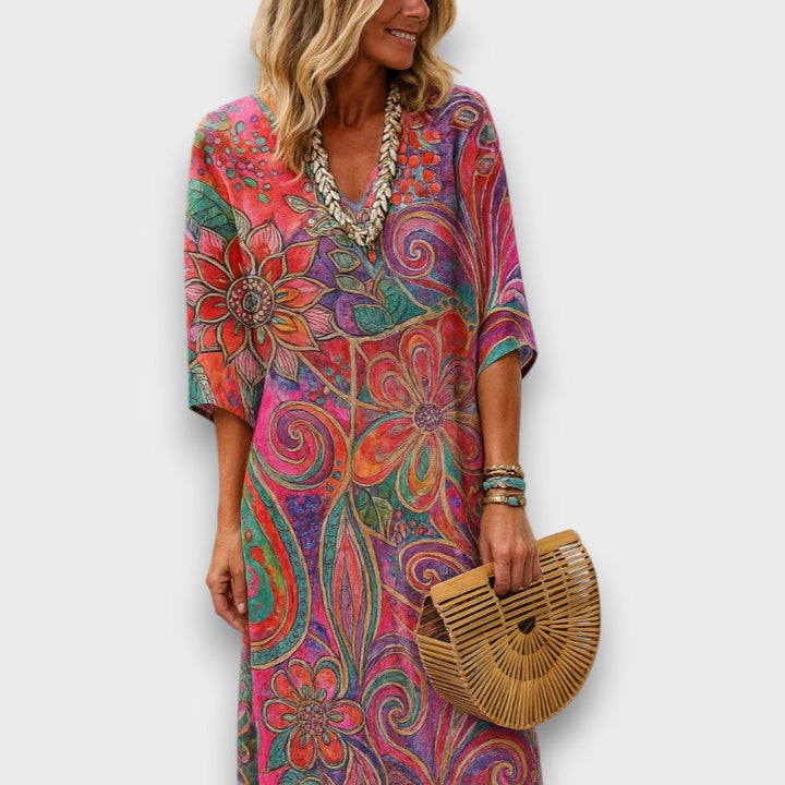 Helen | Elegant Casual Floral Dress