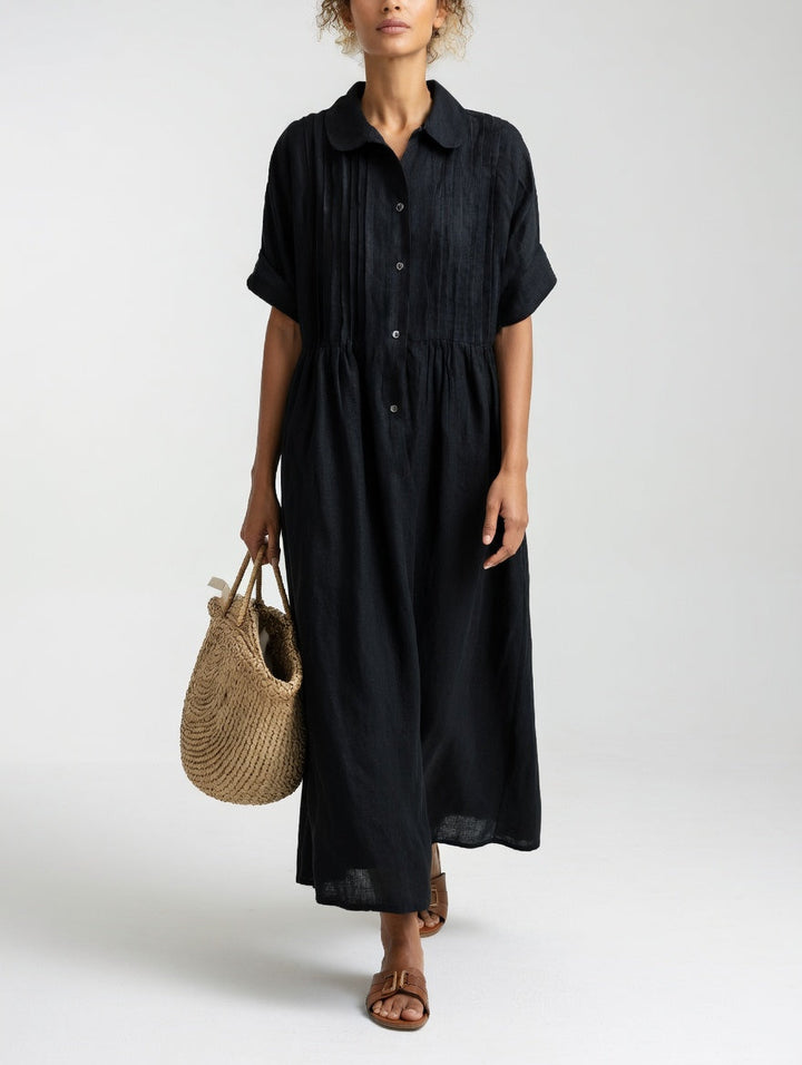 Lysandra — Flowing Summer Shirt Dress