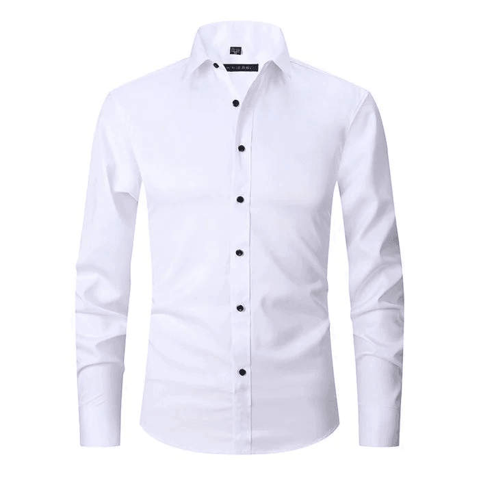 Jack Faelan | Elastic Muscle Fit Long Sleeve Polo