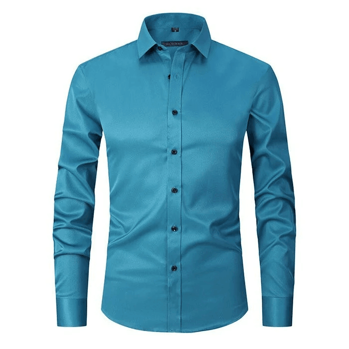 Jack Faelan | Elastic Muscle Fit Long Sleeve Polo