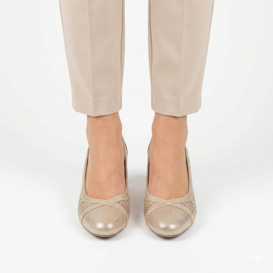 Callie - Comfortable Women's Moccasin with Heel