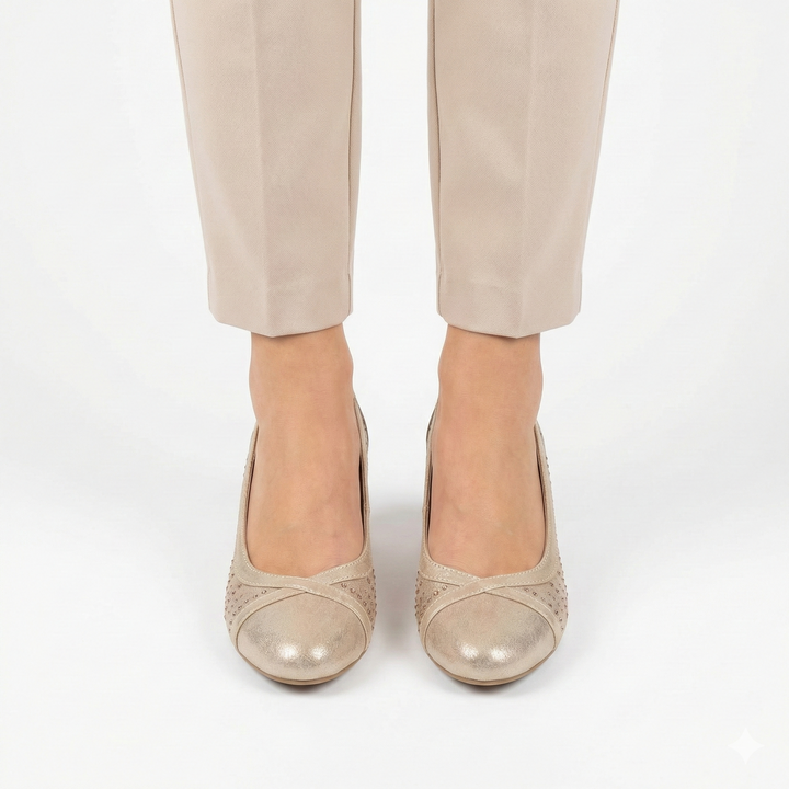 Callie - Comfortable Women's Moccasin with Heel