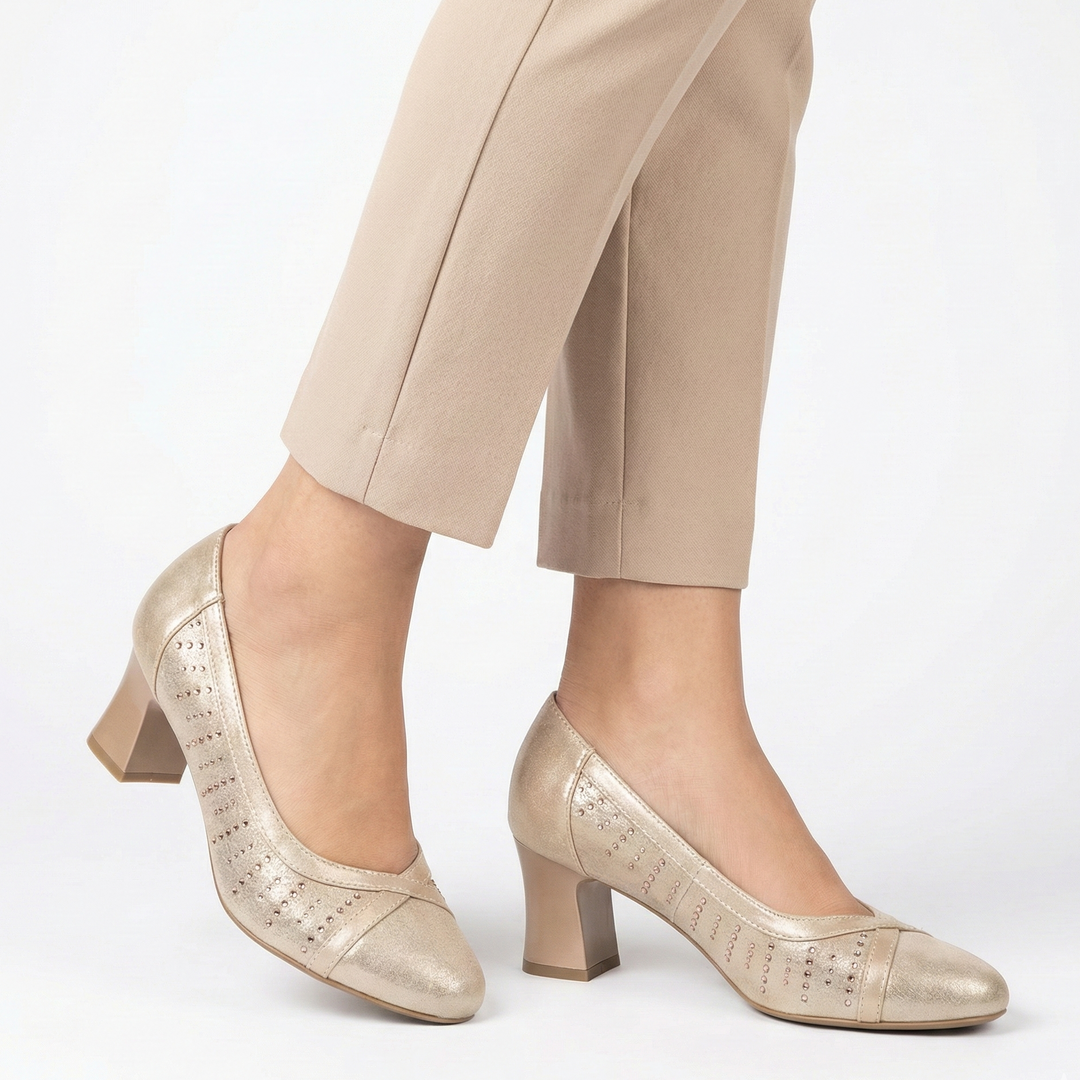 Callie - Comfortable Women's Moccasin with Heel