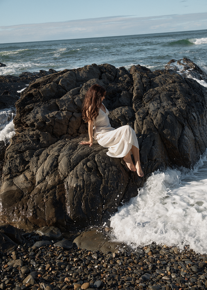Marlowe | Seersucker Maxi Dress