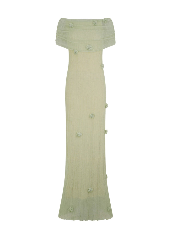 Elowyn Sage Knit Maxi Dress