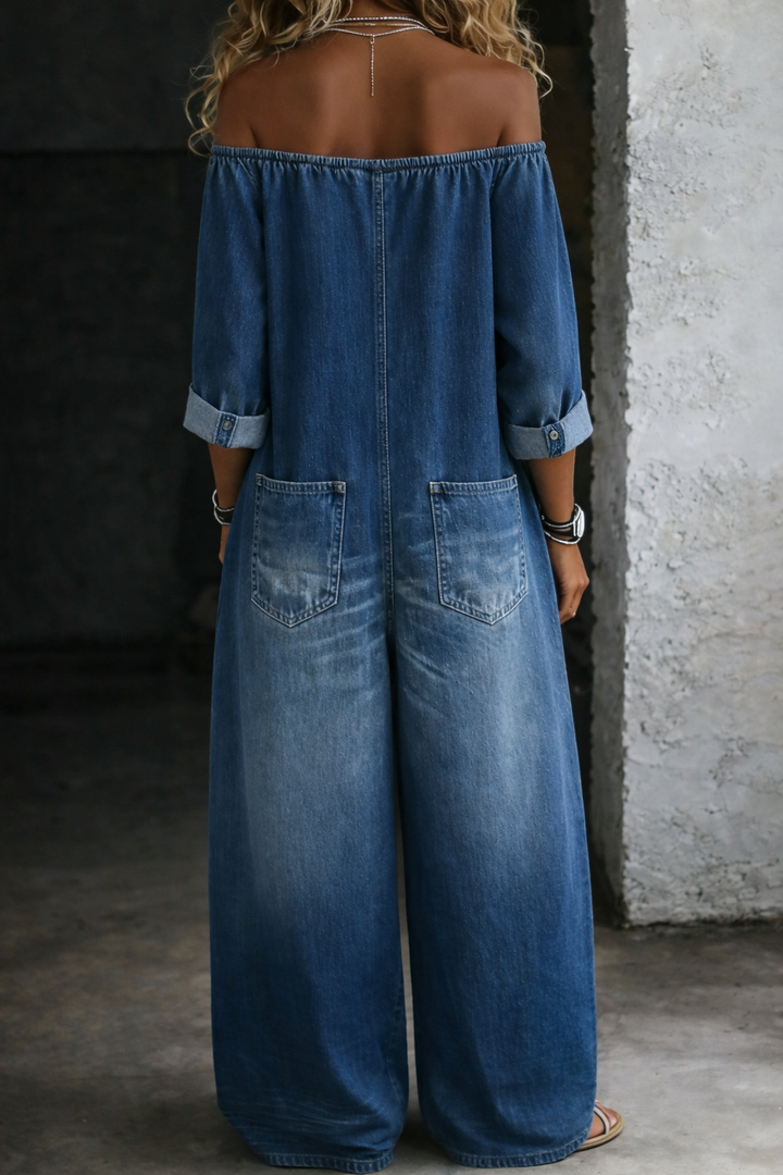 Elena | Soft Off-Shoulder Jumpsuit