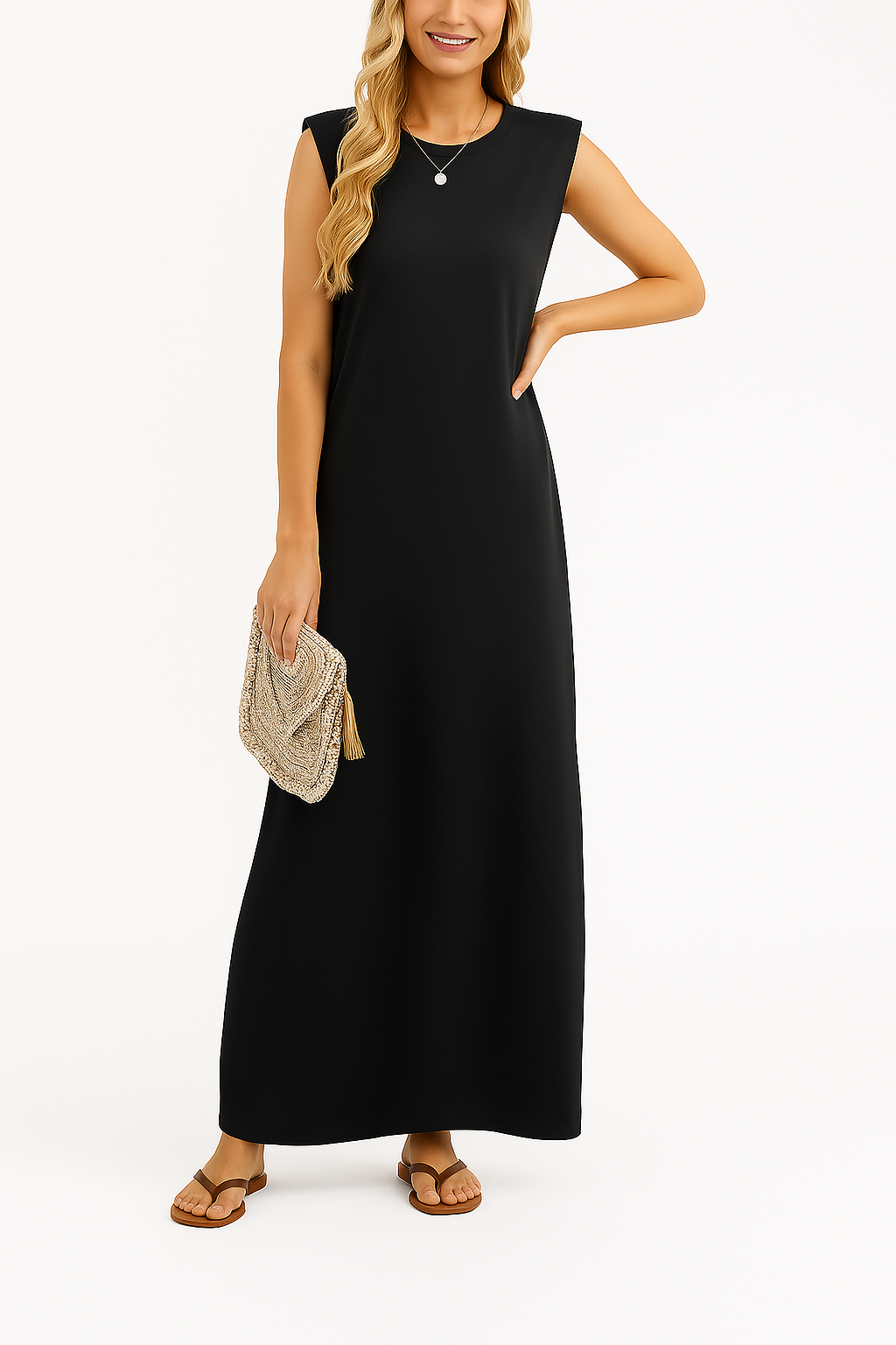 Elaine | Flowy Wrinkle-Free Maxi Dress