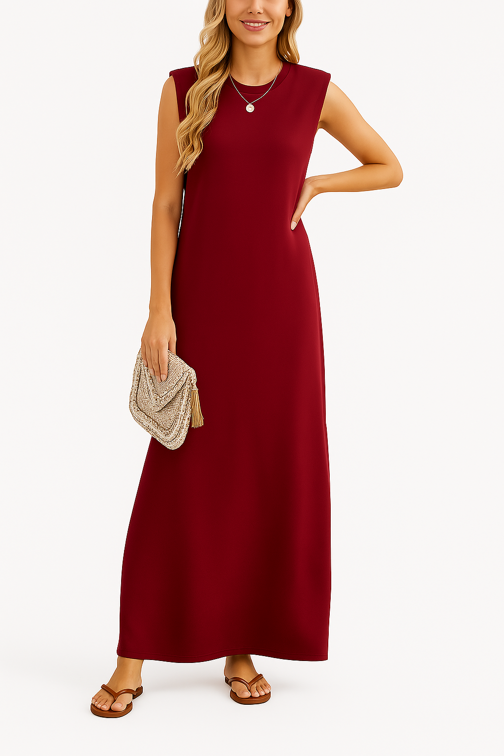 Elaine | Flowy Wrinkle-Free Maxi Dress