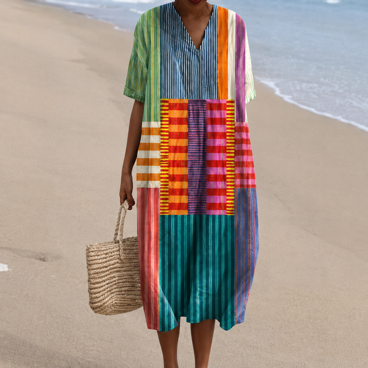 Summer Printed Dress that Highlights