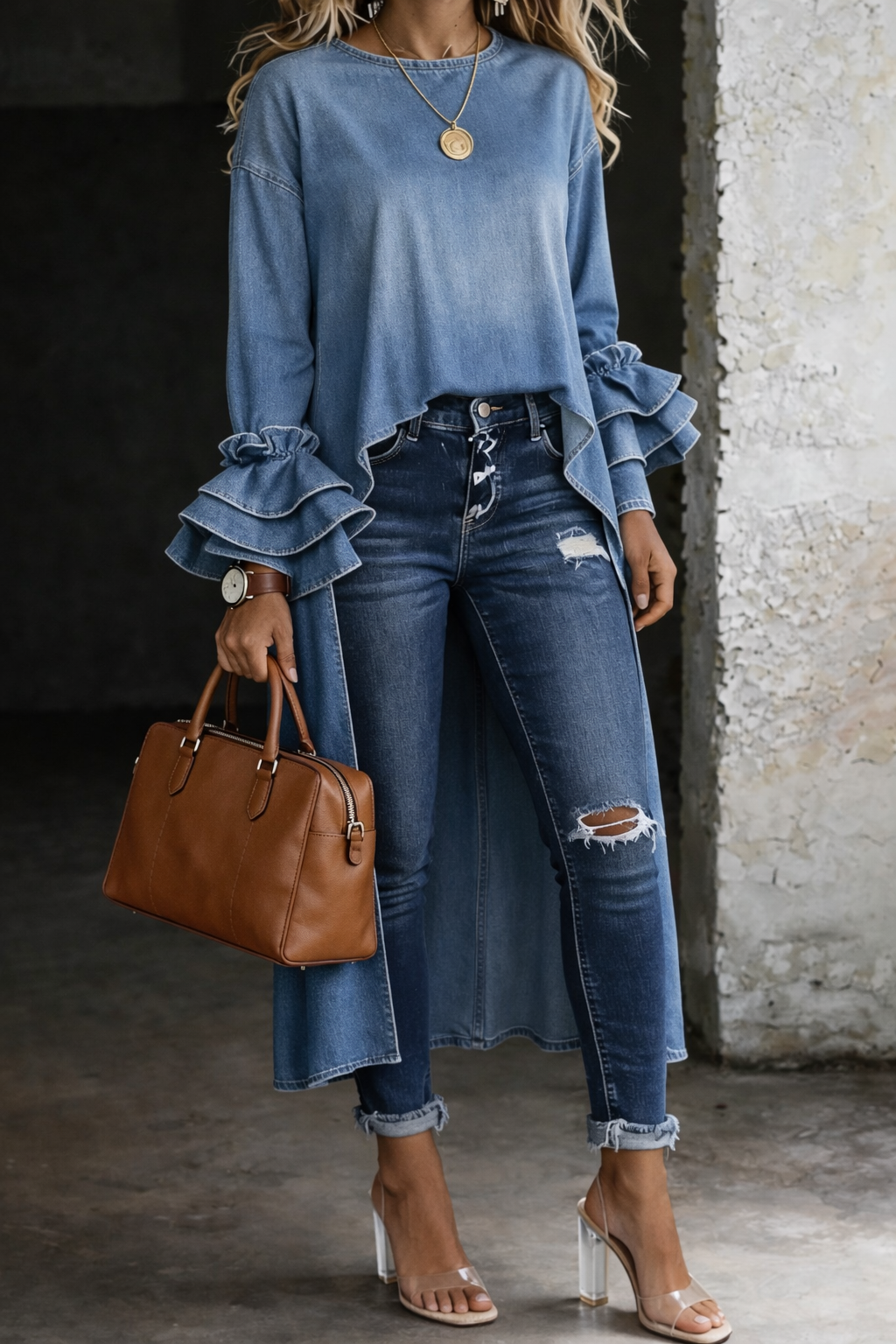 Ashley | Soft Chambray Shirt