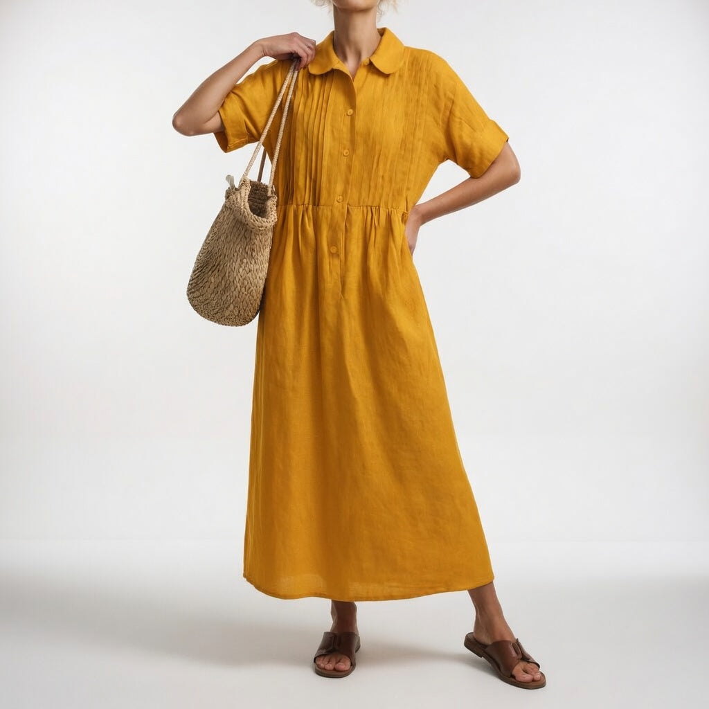 Lysandra — Flowing Summer Shirt Dress