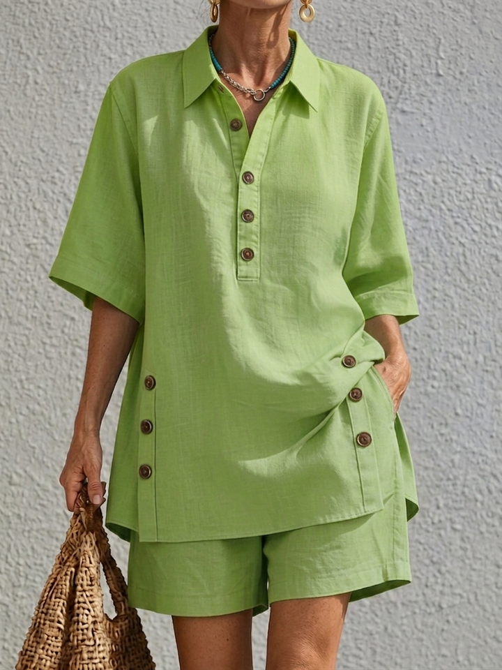 Charlotte | Relaxed Linen Two-Piece Set