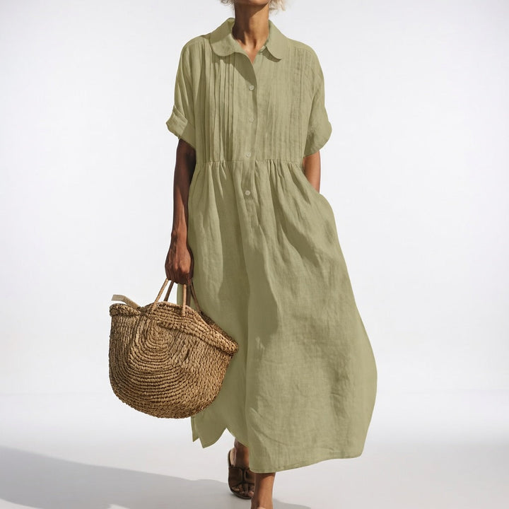 Lysandra — Flowing Summer Shirt Dress