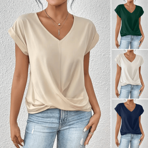 Scarlet | T-Shirt With V Neckline