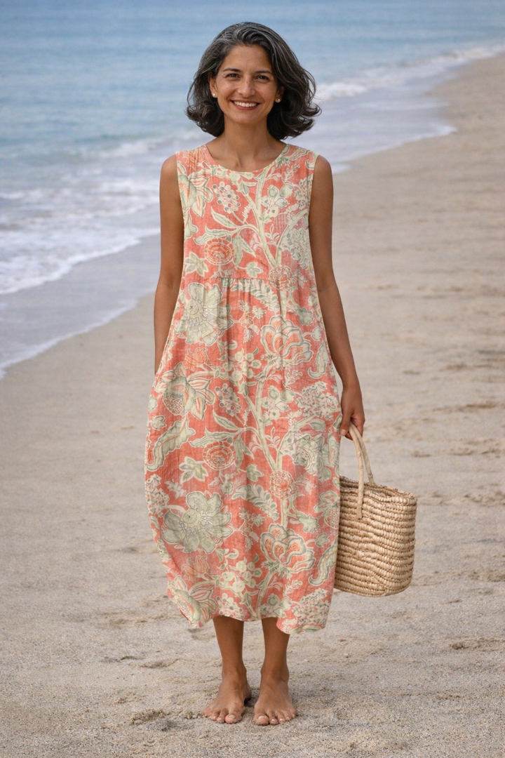 Belén | Midi Floral Dress