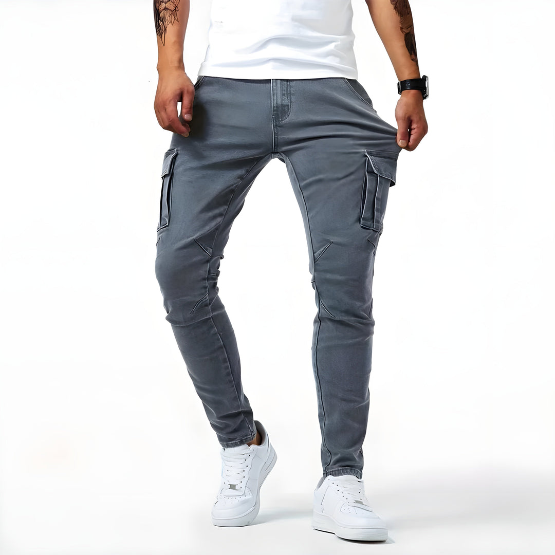 Rigor™ | Stretchable Denim Cargo Pants