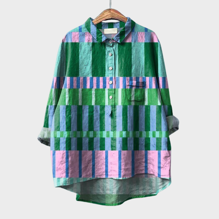 Azélie | Vibrant Graphic Print Blouse