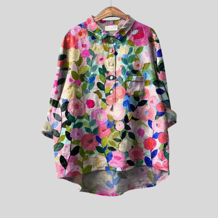 Séraphine | Elegant Floral Print Blouse