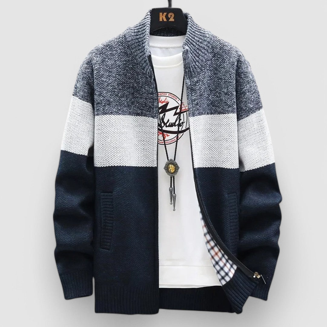 Soren | Knitted Zip Cardigan