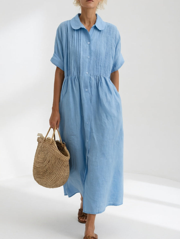 Lysandra — Flowing Summer Shirt Dress