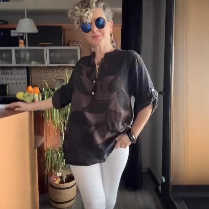 Eithne | Relaxed Blouse with Collar