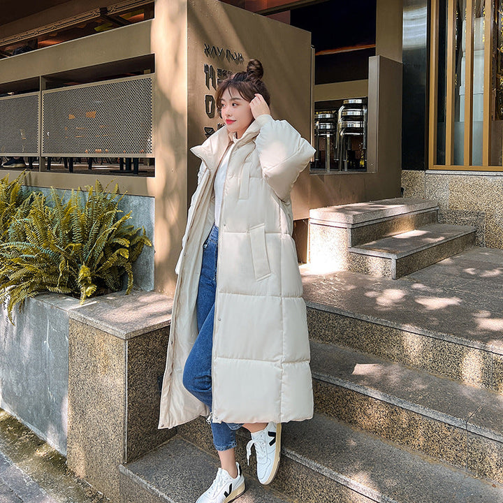 Karsyn™ | Knee Length Cotton Padded Korean Style Quilted Jacket