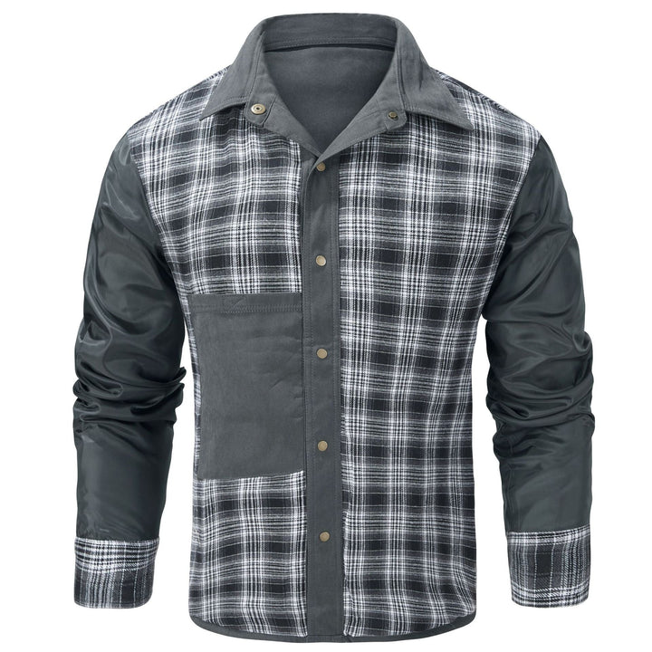 Daedalus™ | Solid Color Retro Style Flannel Jacket