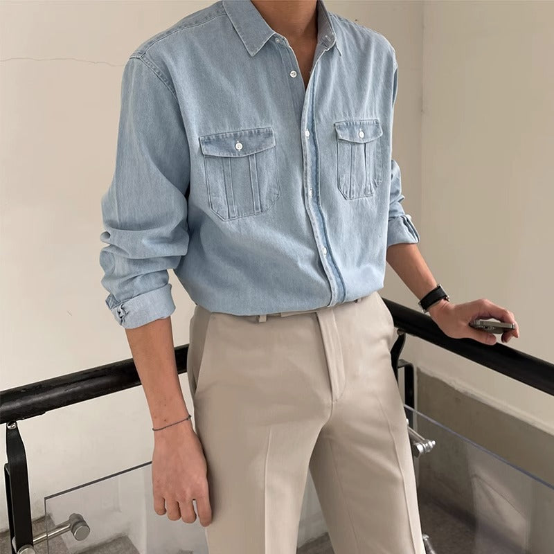 Jeston™ | Men's High Street Semi-Formal Denim Long Sleeves