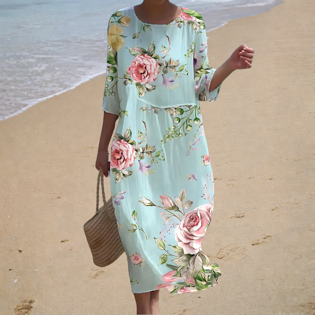 Long, flowing, chic, and comfortable dress