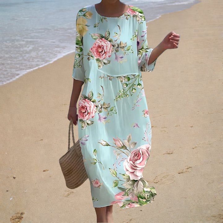 Long, flowing, chic, and comfortable dress