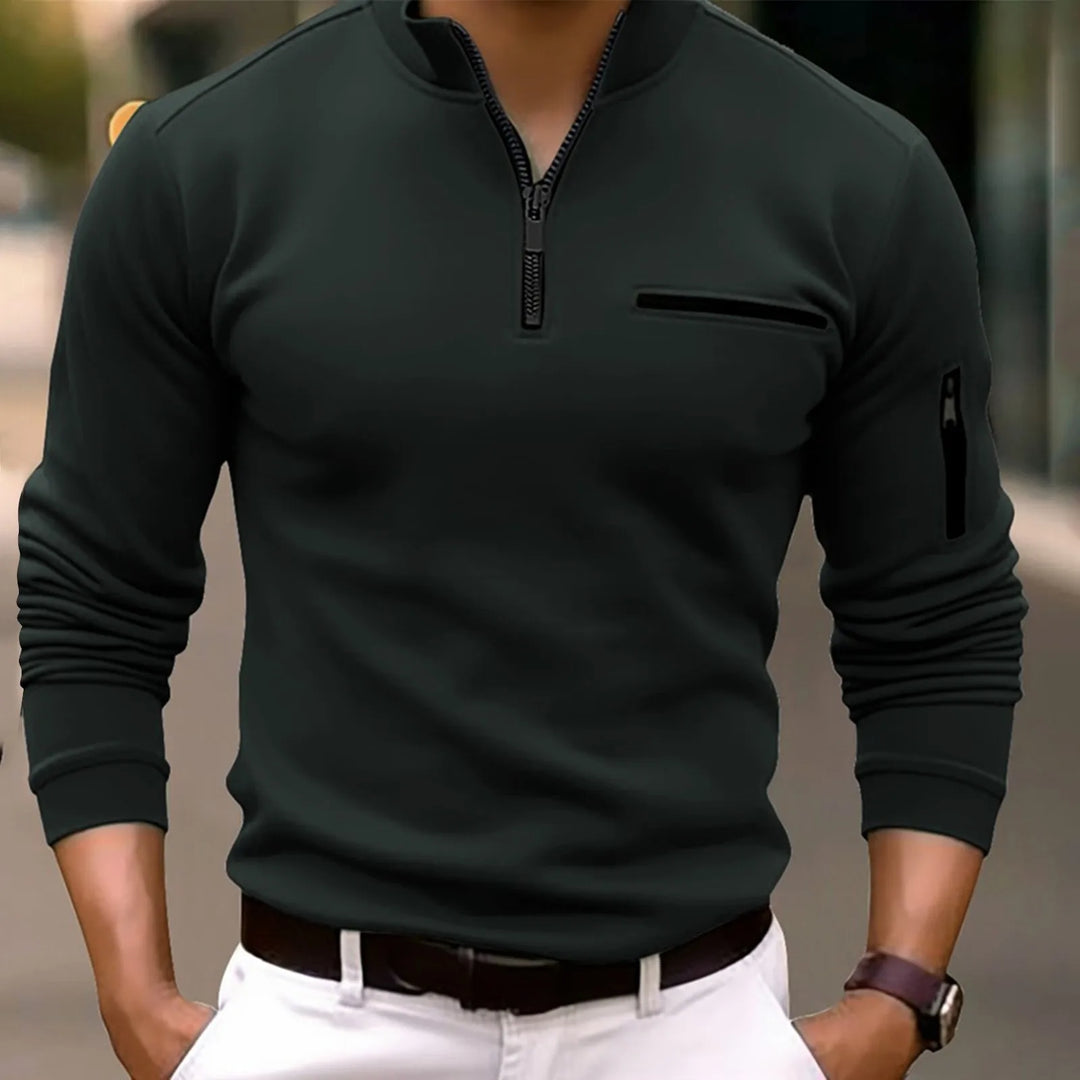 Antony | Men's Long Sleeve Quarter Zip Shirt