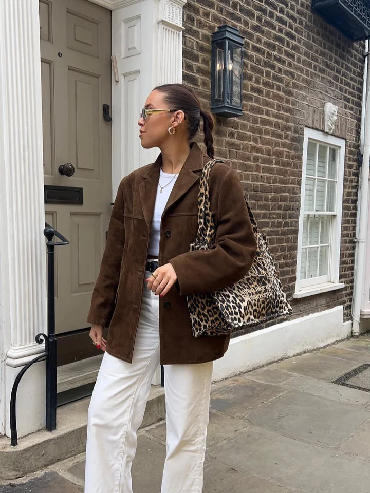 Elizabeth™ | Flap Pocket High Street Brown Jacket